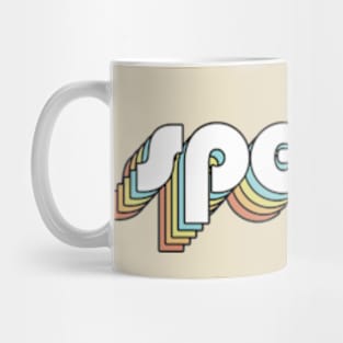 Special - Retro Rainbow Typography Faded Style Mug